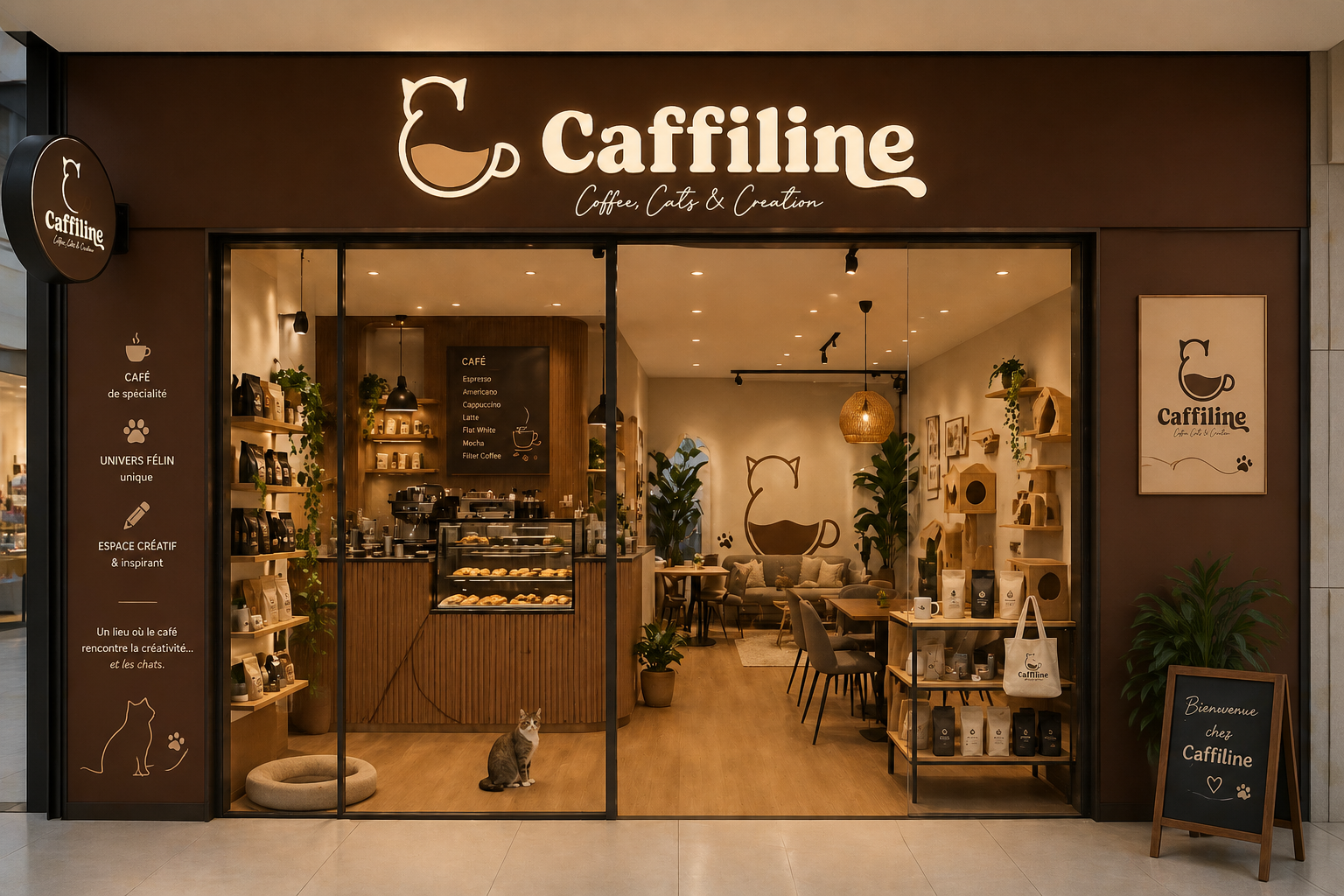 Caffile cafe from the outside